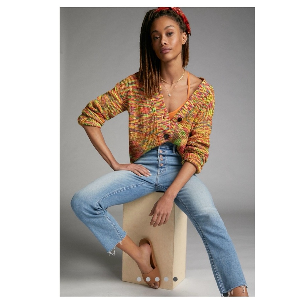 MOTHER High Rise Light Blue Button-Fly Jeans - Picture 2 of 16